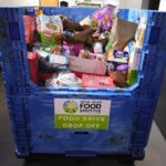 A snapshot of the food drive donation bin at the IFFS. Photo courtesy of Laura Clay